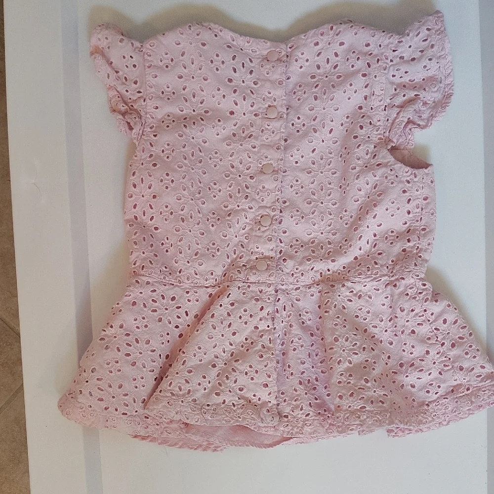 Ralph Lauren Pink Eyelet‎ Baby Shirt